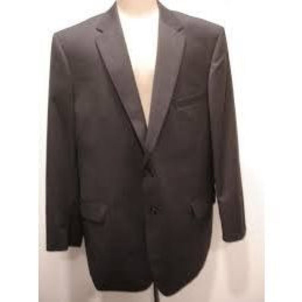 Jos. A. Bank Men's Size 44L Black Notch Tuxedo Jacket 100% Wool Formal Event
